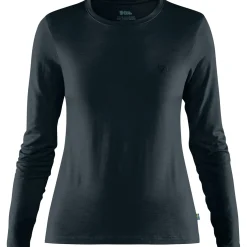 Et Grønnere Valg T-Shirts<Fjällräven Womens Abisko Wool L/S Blå (DARK NAVY/555)