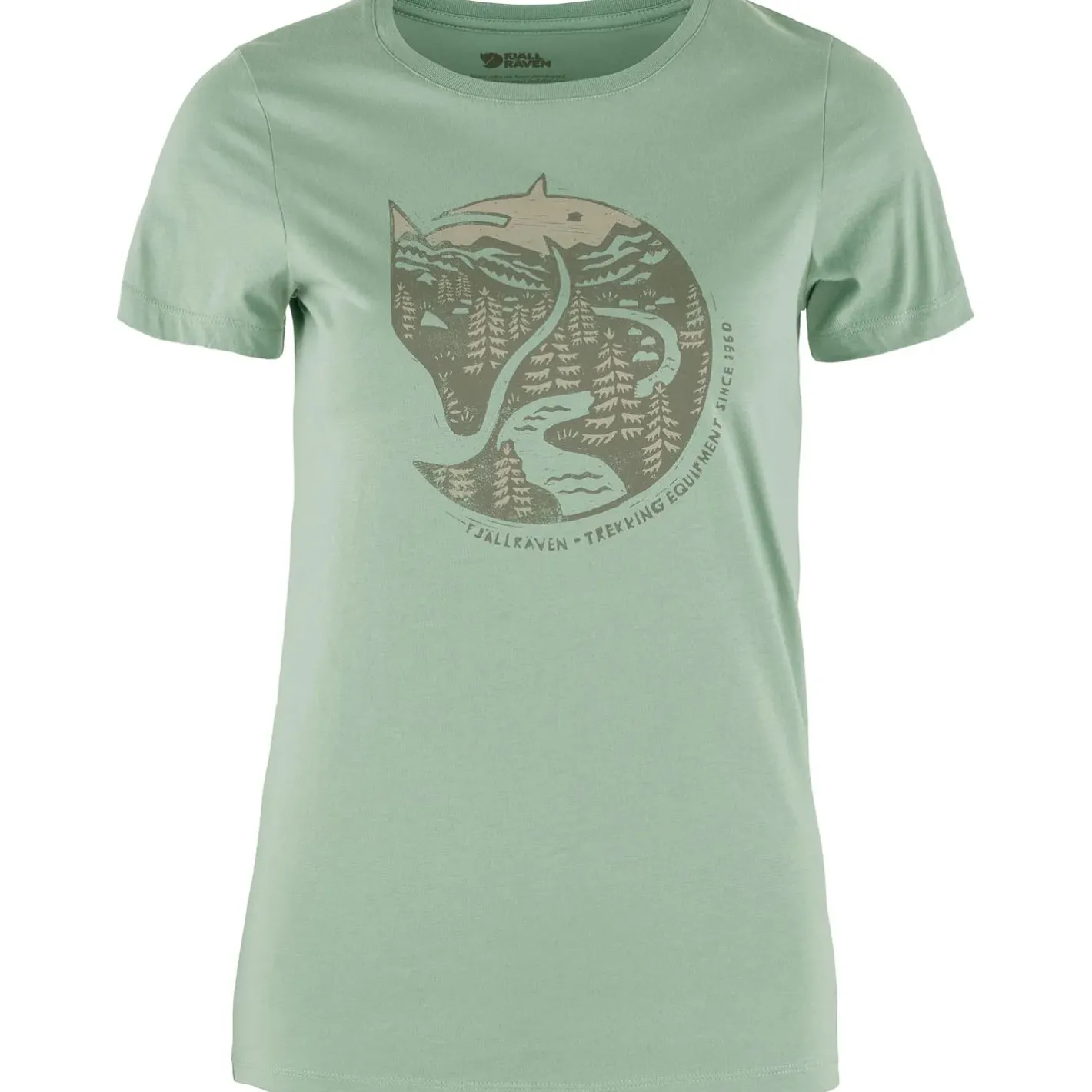 Et Grønnere Valg T-Shirts<Fjällräven Womens Arctic Fox Print T-shirt