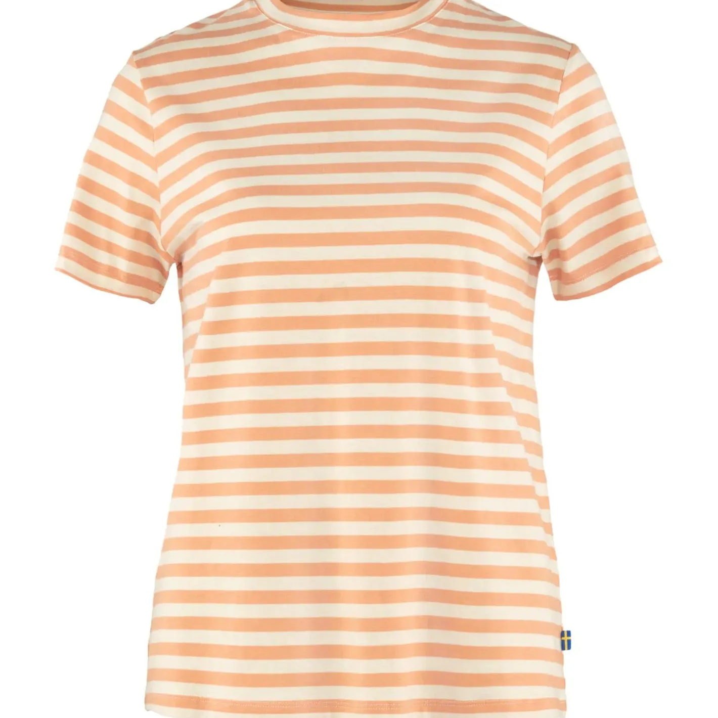 Et Grønnere Valg T-Shirts<Fjällräven Womens Striped T-shirt Lyserød (LANDSORT PINK-CHLK WHT/987-113)
