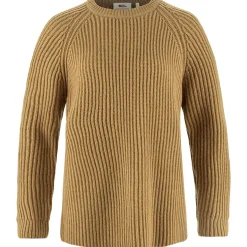 Fjällräven Sweaters Og Pullovers<Womens Övik Rib Sweater Brun (BUCKWHEAT BROWN/232)
