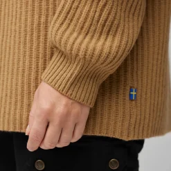 Fjällräven Sweaters Og Pullovers<Womens Övik Rib Sweater Brun (BUCKWHEAT BROWN/232)