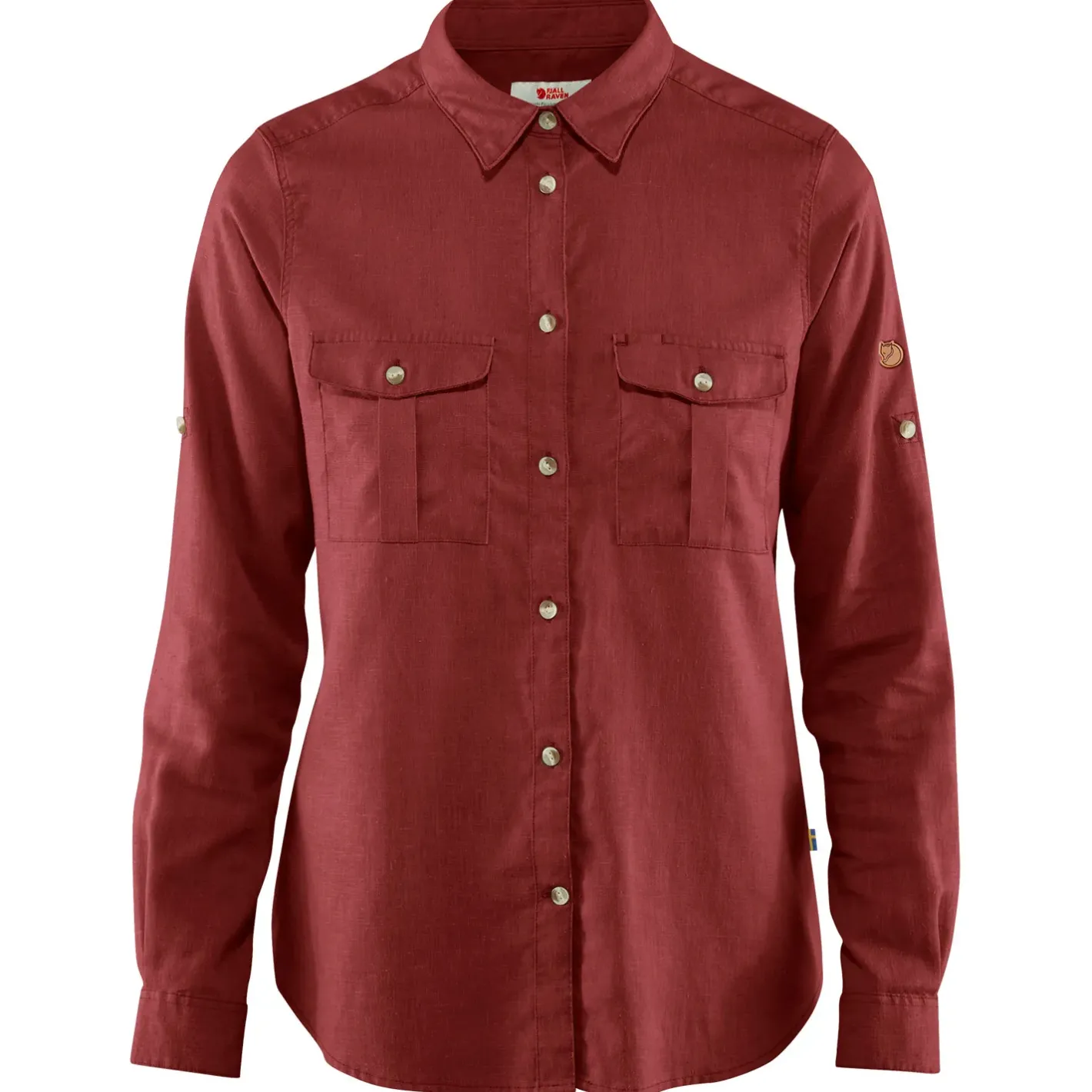 Fjällräven Skjorter<Womens Övik Travel Shirt L/S Rød (RASPBERRY RED/342)