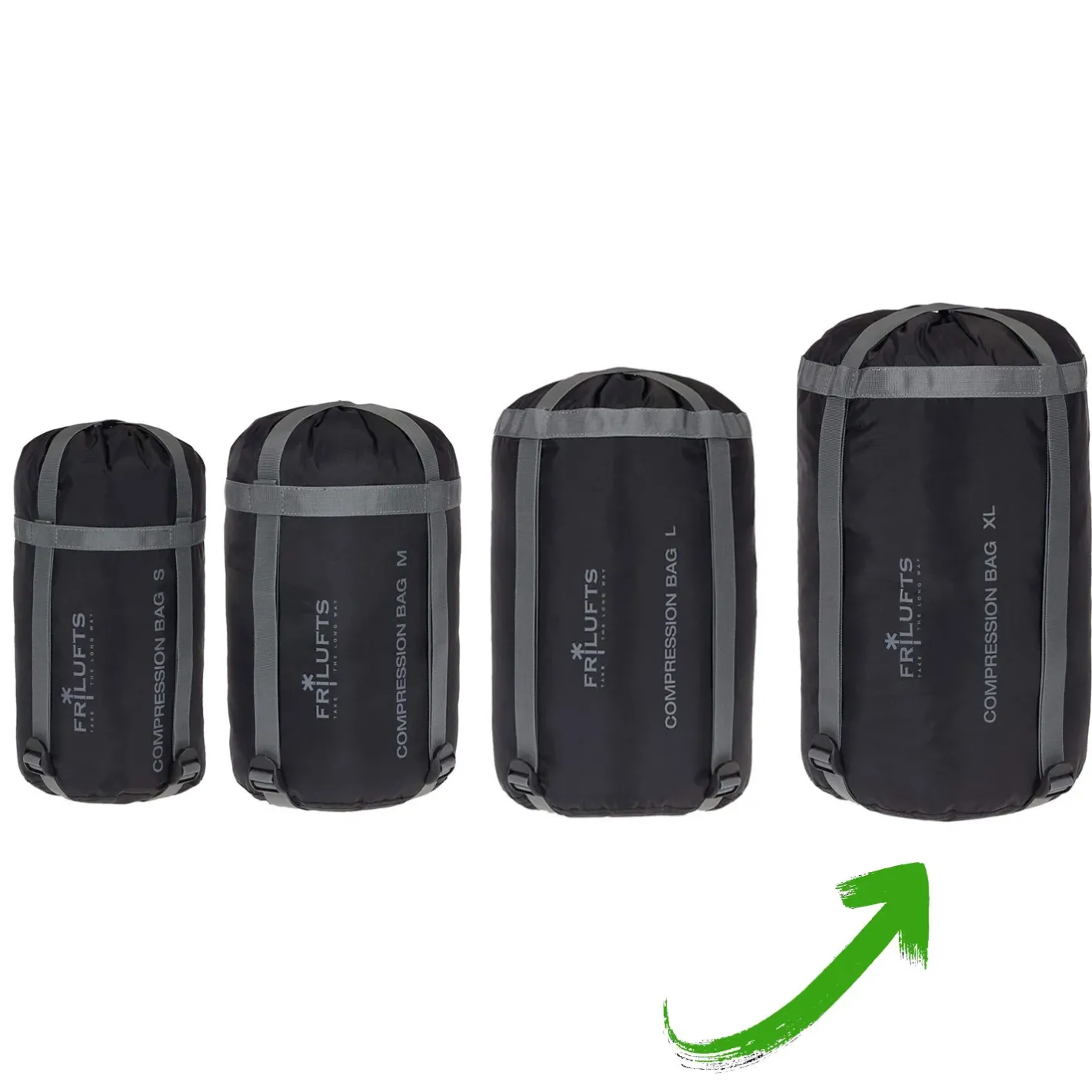 Frilufts Tilbehør Til Soveposer<Compression Bag Sort (BLACK)