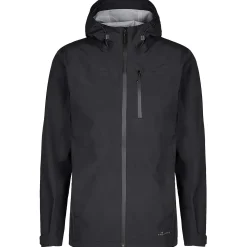 Et Grønnere Valg Vandtætte Jakker<Frilufts Mens Aradena Hooded Jacket Sort (CAVIAR)