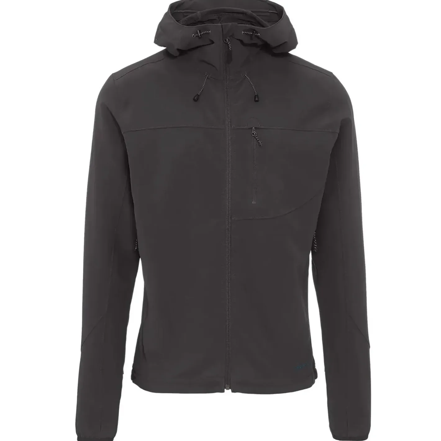 Et Grønnere Valg Softshelljakker<Frilufts Mens Ennskraxn Hooded Softshell Jacket Sort (CAVIAR)