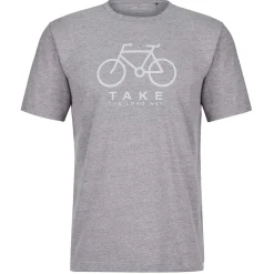 Et Grønnere Valg T-Shirts<Frilufts Mens Reykholt Printed T-shirt Grå (SMOKED PEARL BIKE CLASSIC)