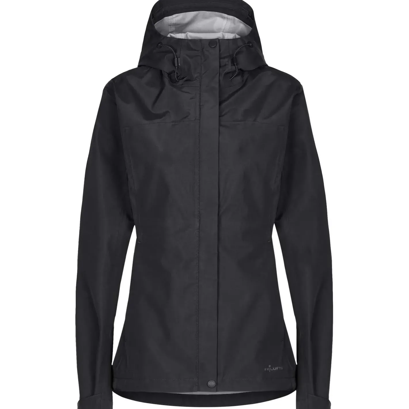 Et Grønnere Valg Vandtætte Jakker<Frilufts Womens Aradena Hooded Jacket Sort (CAVIAR)