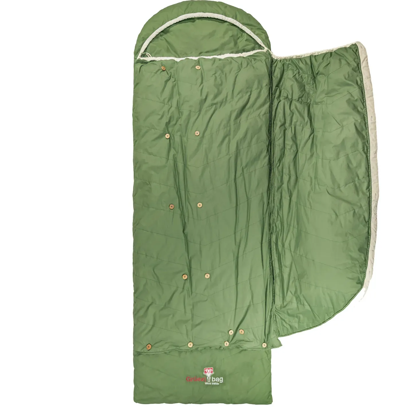 Et Grønnere Valg Dunsoveposer<Grüezi bag Biopod Downwool Nature Comfort Grøn (BASIL GREEN)