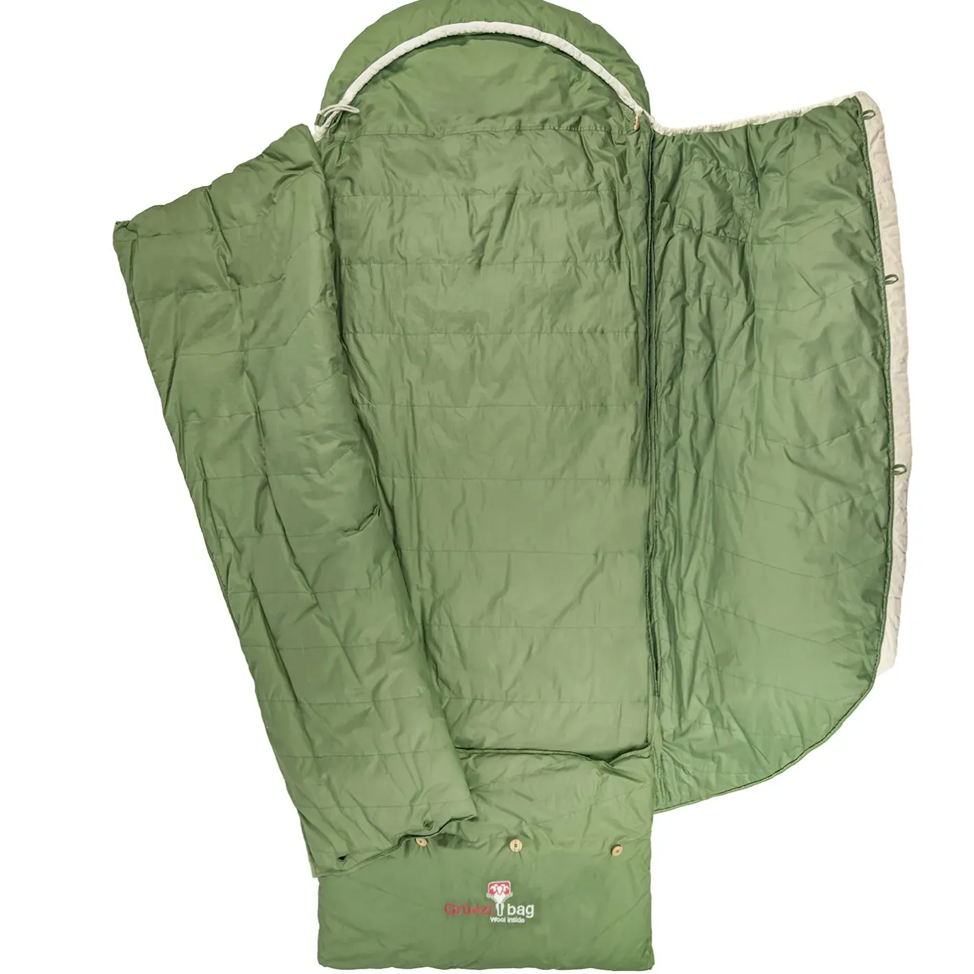 Et Grønnere Valg Dunsoveposer<Grüezi bag Biopod Downwool Nature Comfort Grøn (BASIL GREEN)