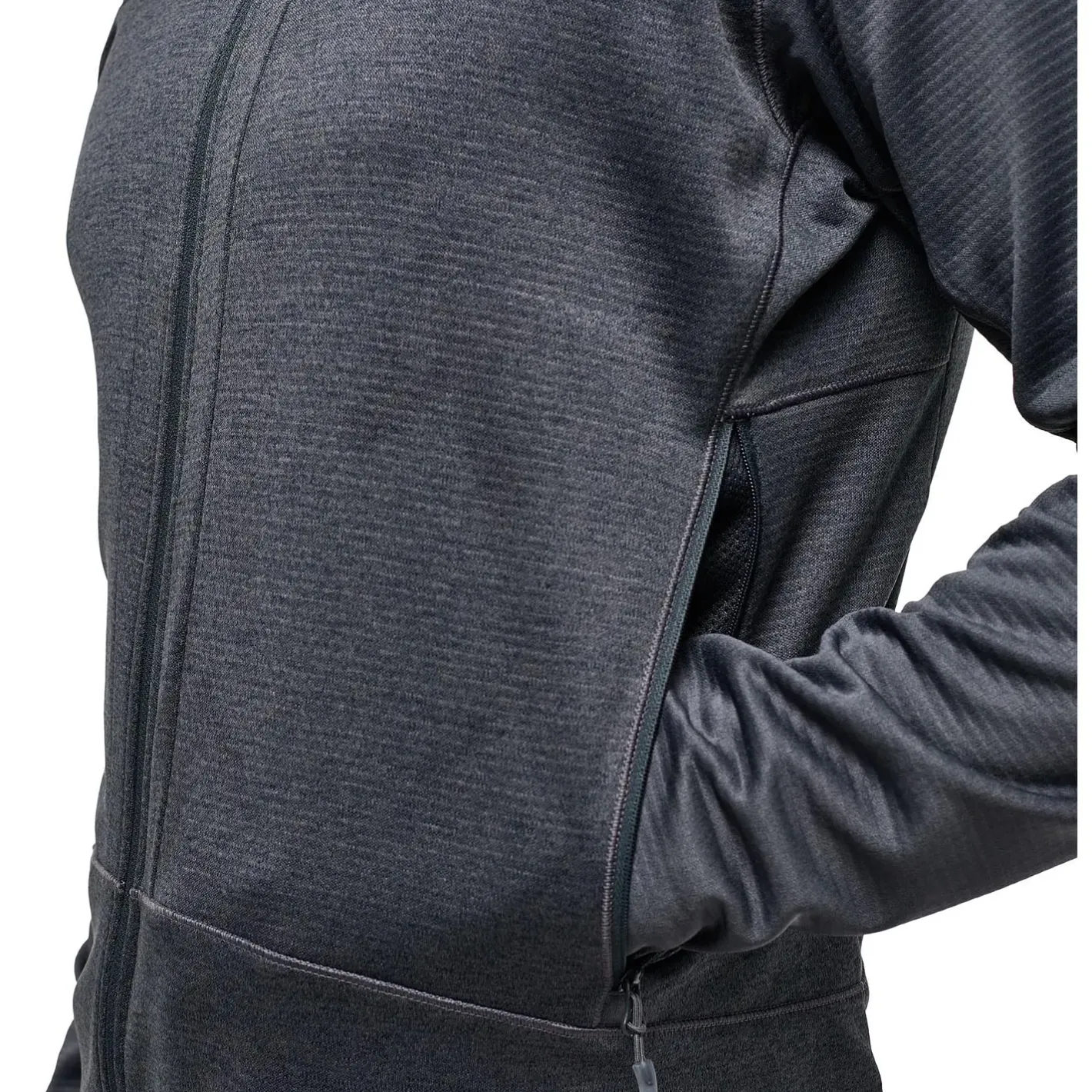 Et Grønnere Valg Fleece- Og Uldtrøjer<Haglöfs Mens Roc Flash Mid Hood Grå (MAGNETITE)