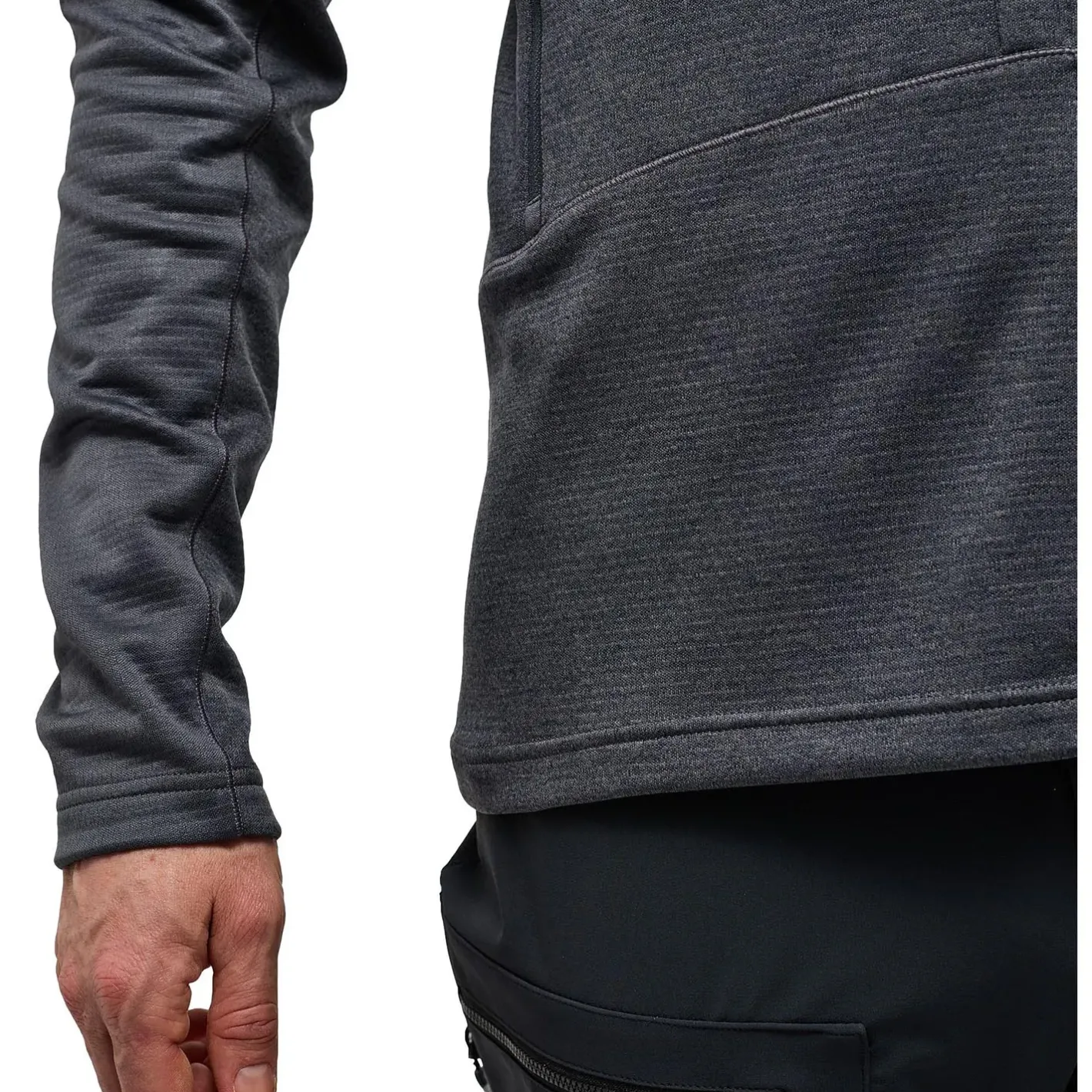Et Grønnere Valg Fleece- Og Uldtrøjer<Haglöfs Mens Roc Flash Mid Hood Grå (MAGNETITE)