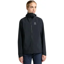 Haglöfs Vandtætte Jakker<Womens Korp Proof Jacket Sort (TRUE BLACK)