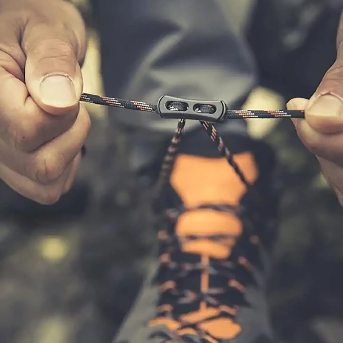 Hanwag Snørrebånd<2 Zone Lacing Lock Sort (BLACK)