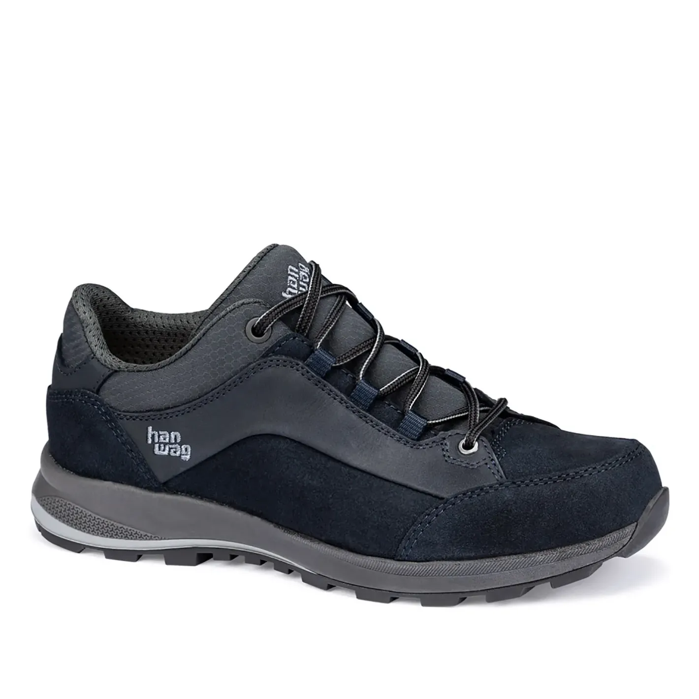 Et Grønnere Valg Vandresko|Vandresko<Hanwag Womens Banks Low Bunion Lady LL Blå (NAVY/ASPHALT)