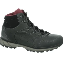 Hanwag Vandrestøvler|Vandrestøvler<Womens Tsoma Mid Lady Grå (ASPHALT/DARK GARNET)