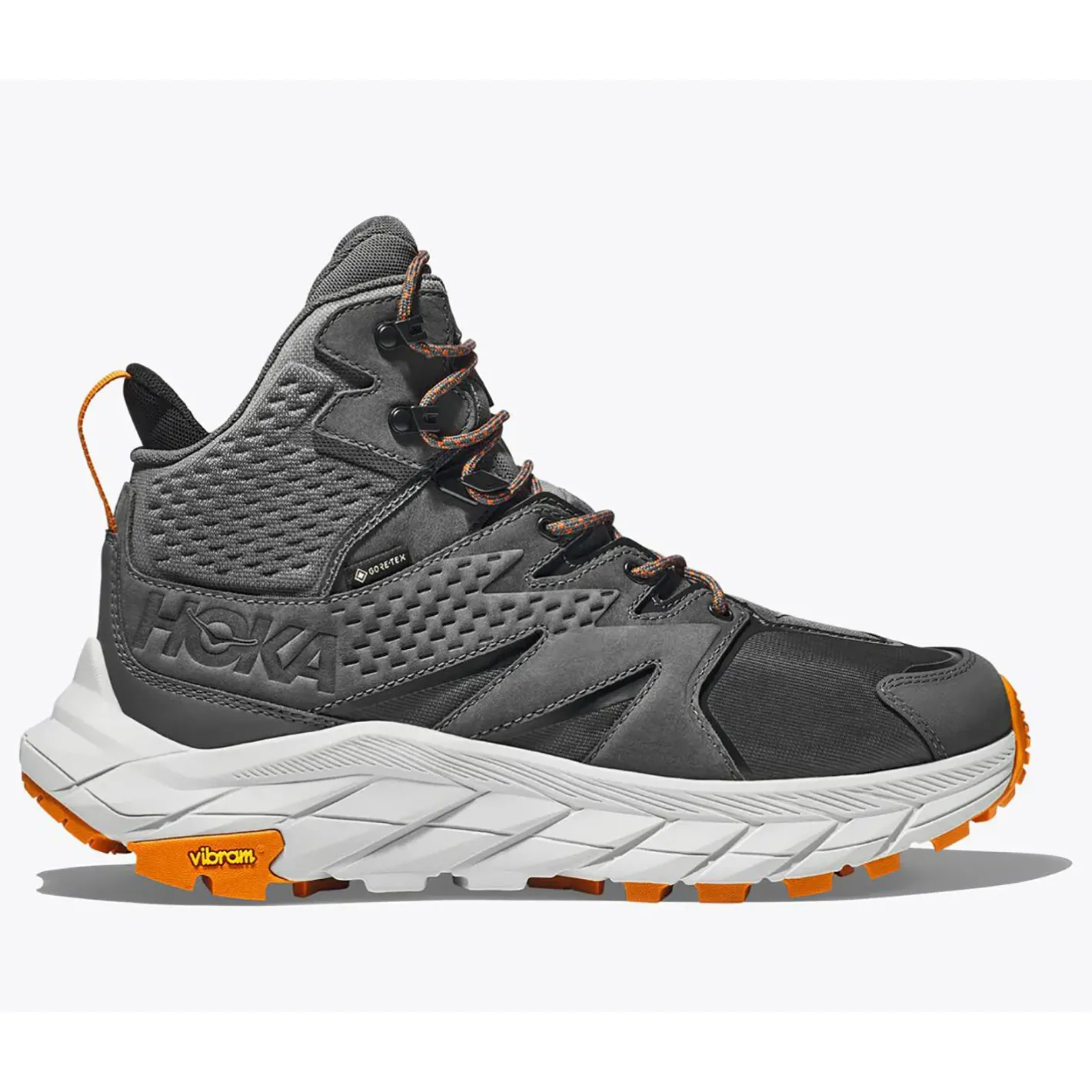 Hoka Vandrestøvler|Vandrestøvler<Mens Anacapa Mid GTX Grå (CASTLEROCK/HARBOR MIST)