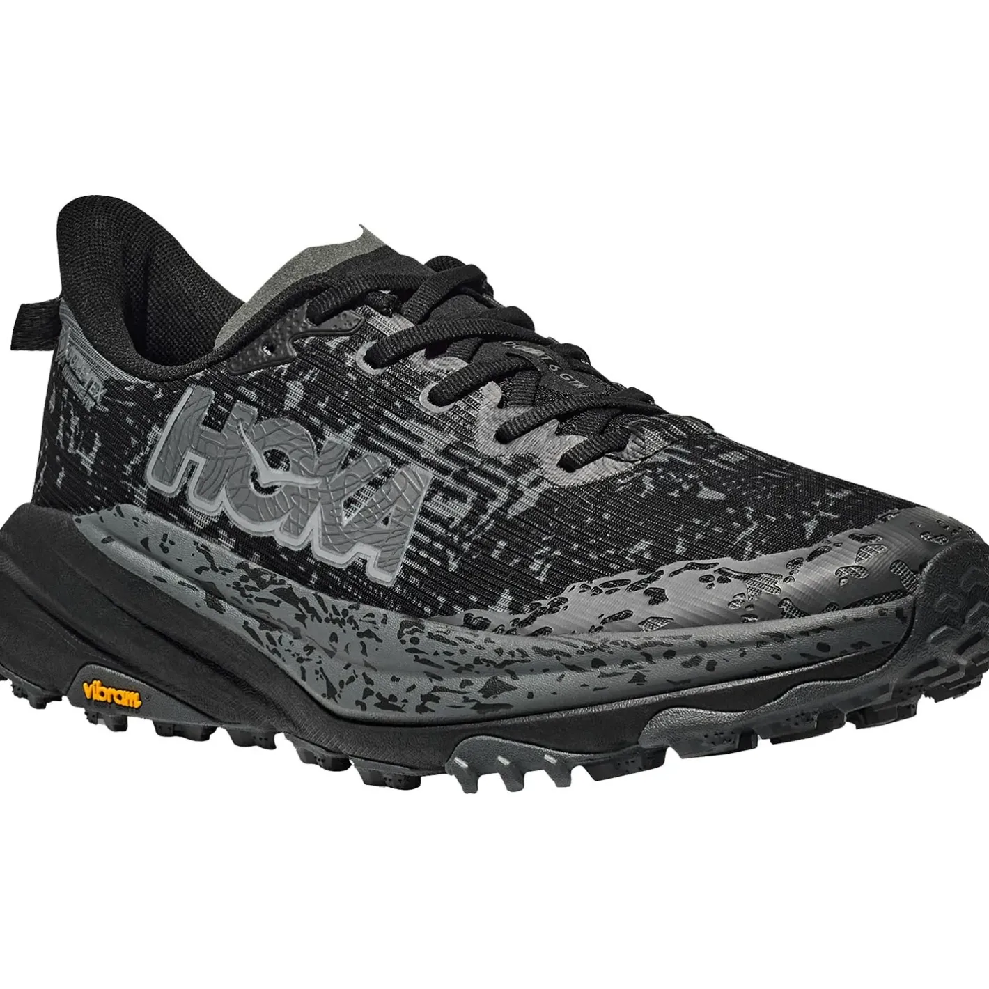 Hoka Løbesko<Mens Speedgoat 6 GTX Wide Sort (BLACK/OUTER ORBIT)