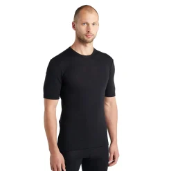 Icebreaker Uldoverdele<Mens 175 Everyday S/S Crewe Sort (BLACK)