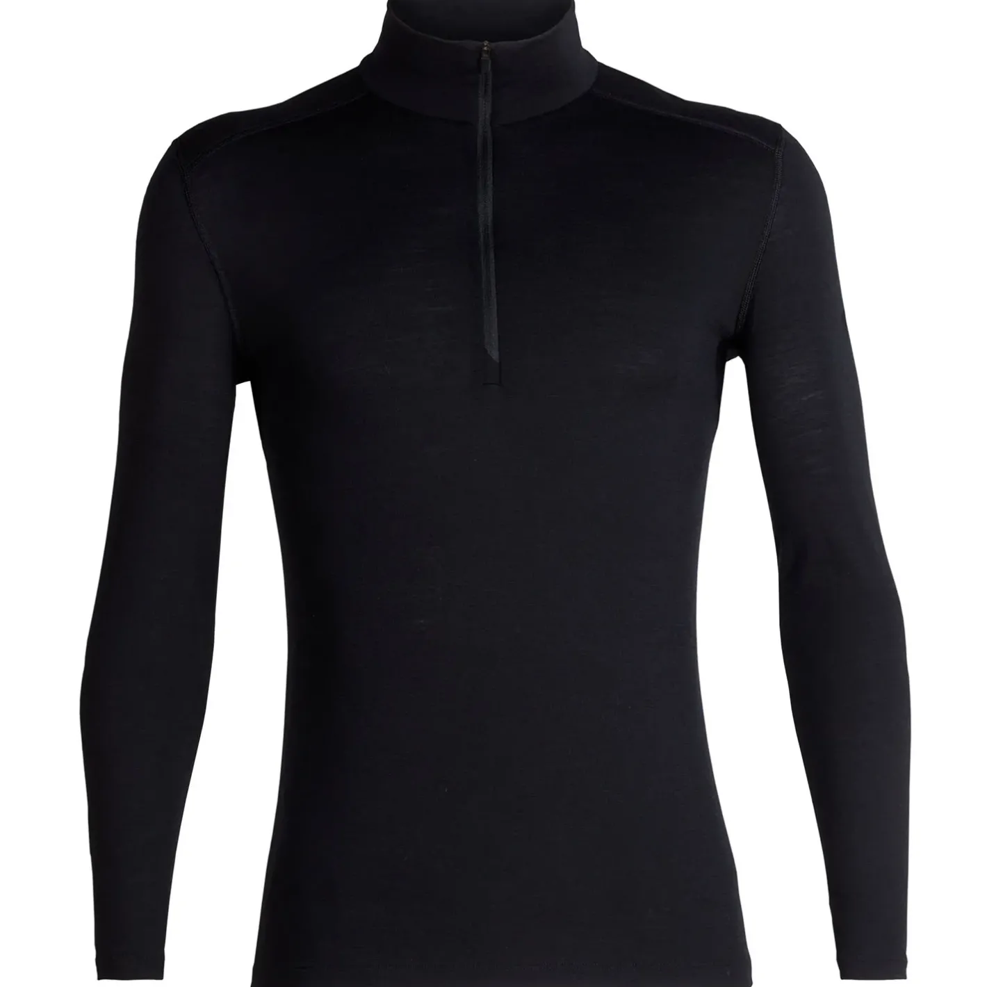 Et Grønnere Valg Uldoverdele<Icebreaker Mens 200 Oasis L/S Half Zip Sort (BLACK)
