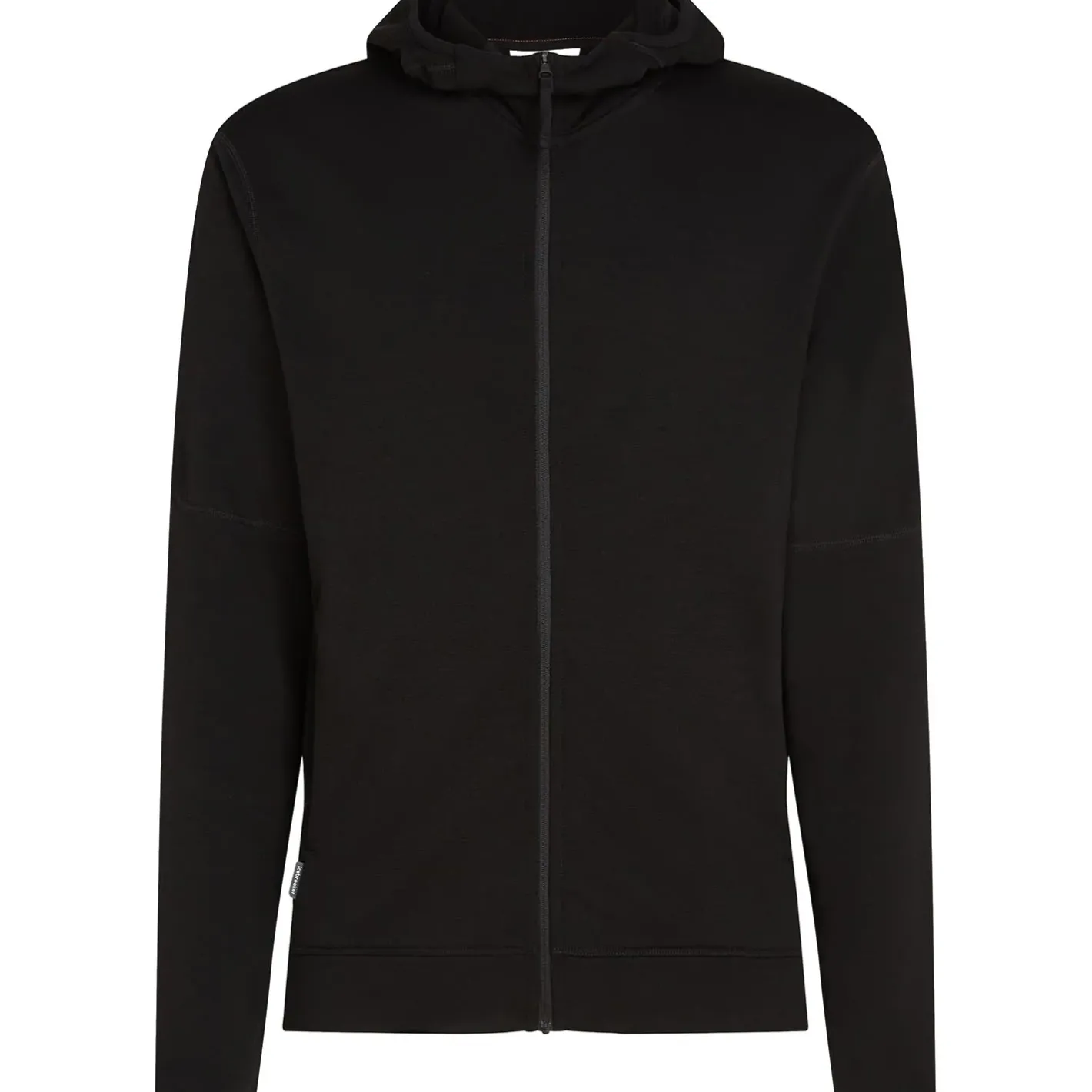 Icebreaker Fleece- Og Uldtrøjer<Mens 360 Realfleece Elemental L/S Zip Hoodie Sort (BLACK)