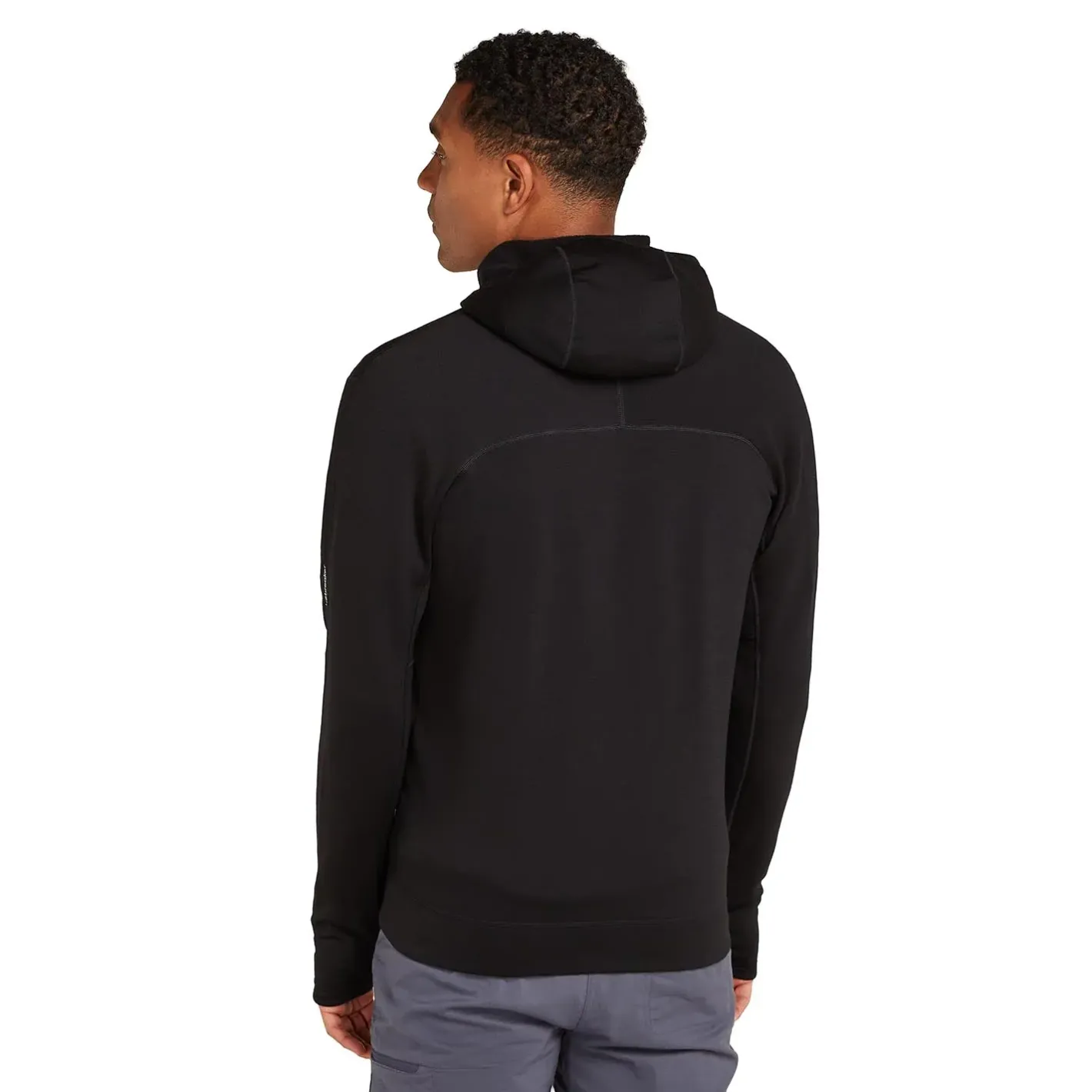 Icebreaker Fleece- Og Uldtrøjer<Mens 360 Realfleece Elemental L/S Zip Hoodie Sort (BLACK)