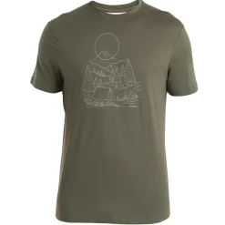 Et Grønnere Valg T-Shirts<Icebreaker Mens 150 Tech Lite III SS Tee Sunset Camp Grøn (LODEN)