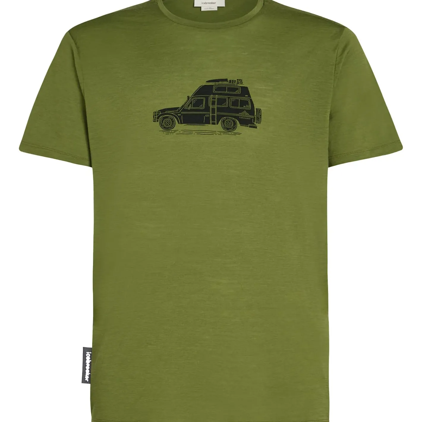 Et Grønnere Valg T-Shirts<Icebreaker Mens 150 Tech Lite S/S Tee Cosy Camper Grøn (SPHAGNUM)