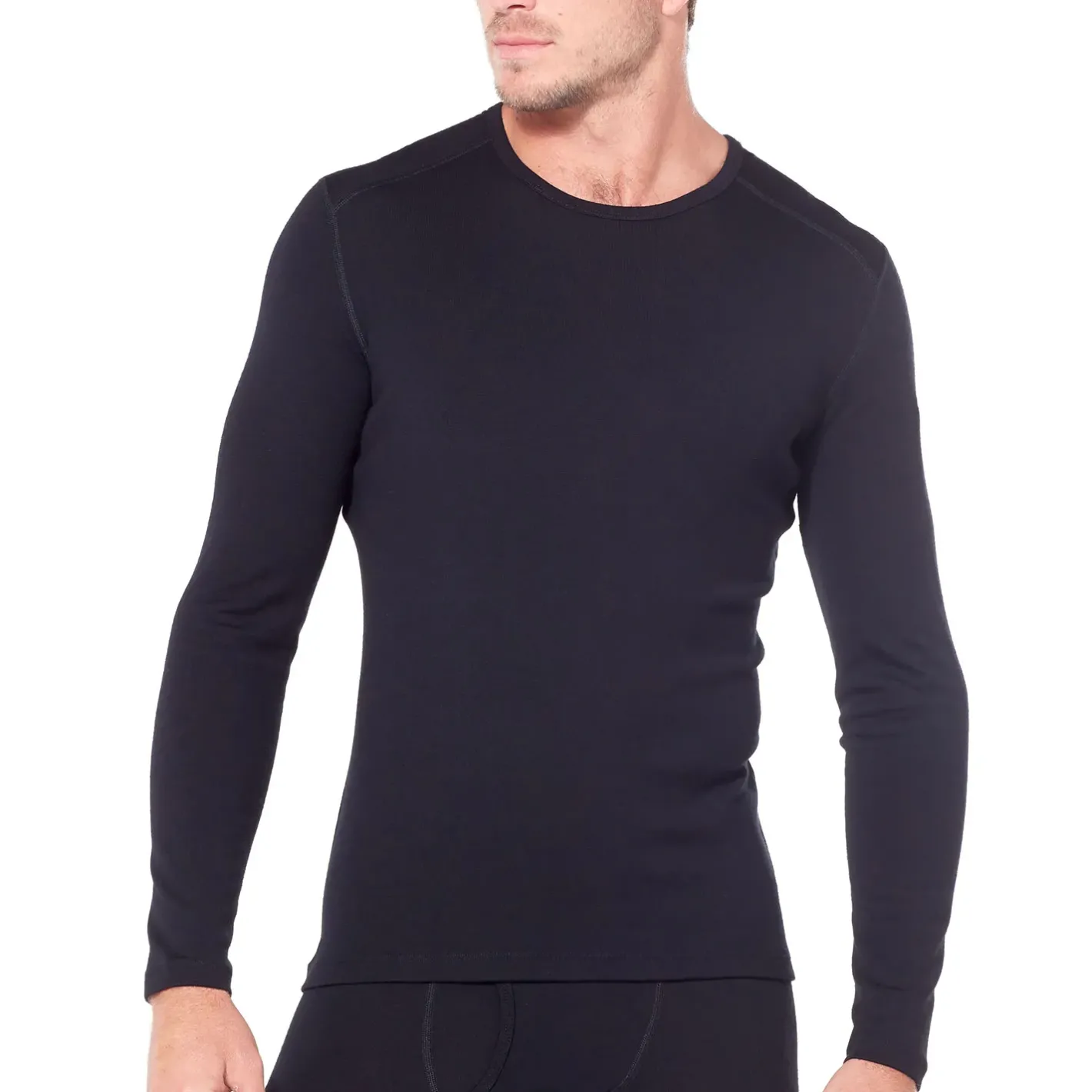 Et Grønnere Valg Uldoverdele<Icebreaker Mens 260 Tech L/S Crewe Sort (BLACK)