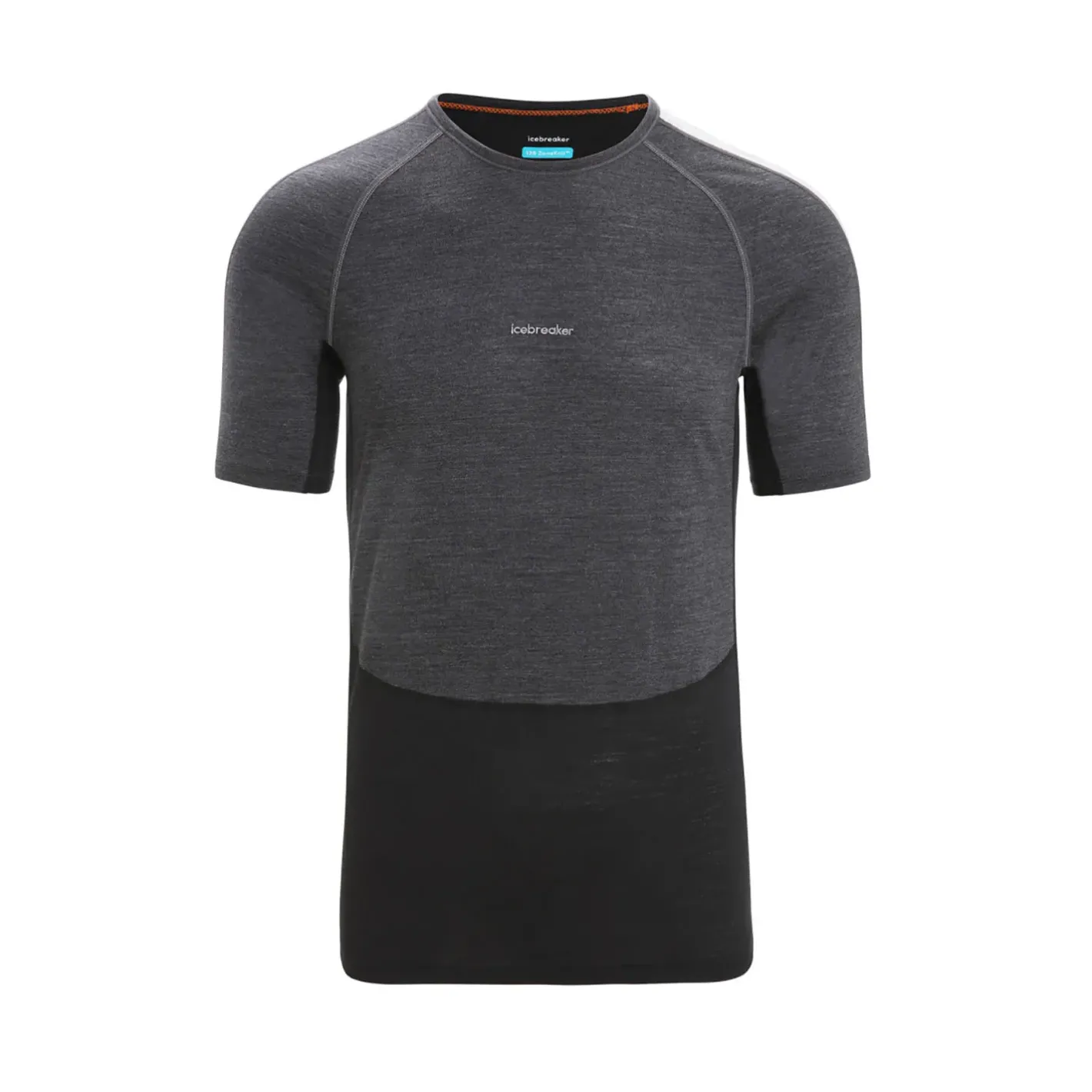 Et Grønnere Valg Uldoverdele<Icebreaker Mens 125 ZoneKnit S/S Crewe Sort (JET HTHR/BLK/METRO H/CB)