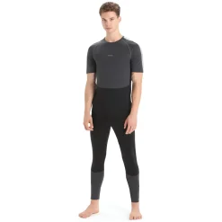 Et Grønnere Valg Uldoverdele<Icebreaker Mens 125 ZoneKnit S/S Crewe Sort (JET HTHR/BLK/METRO H/CB)