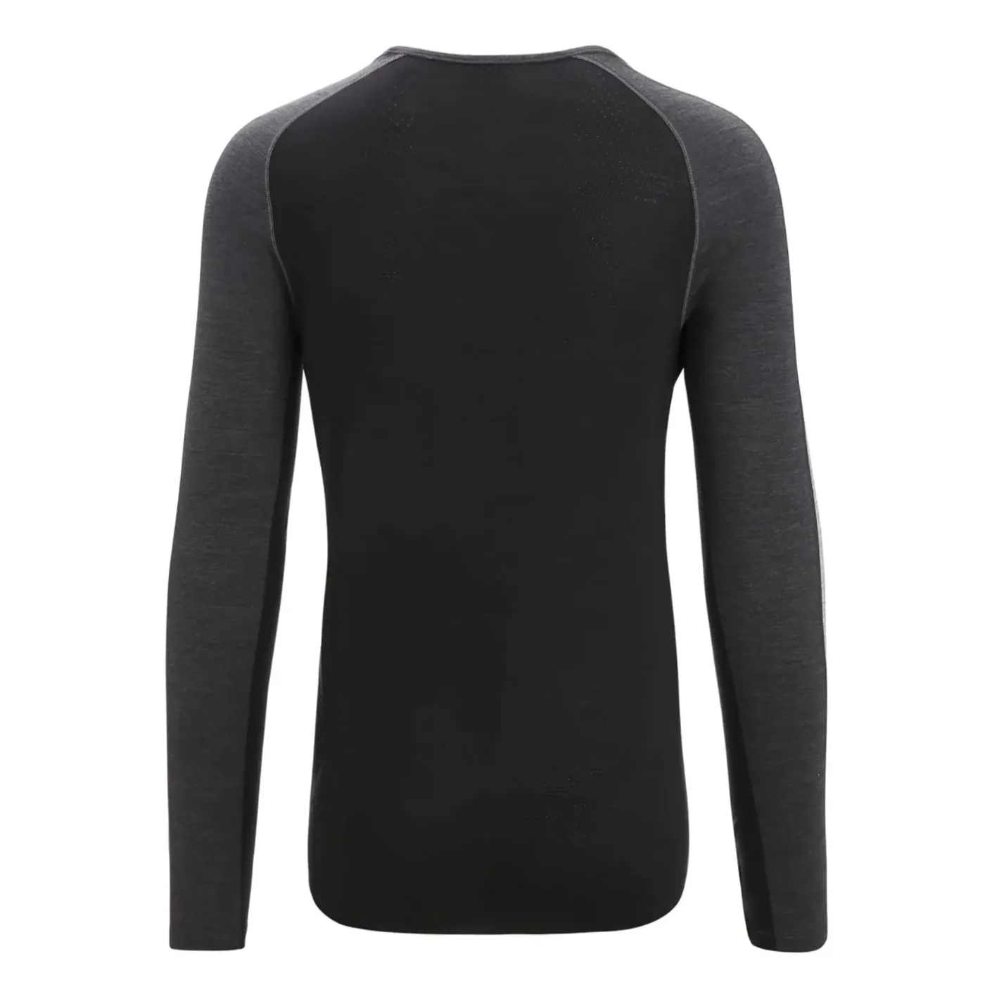 Et Grønnere Valg Uldoverdele<Icebreaker Mens 125 ZoneKnit L/S Crewe Sort (JET HTHR/BLK/METRO H/CB)