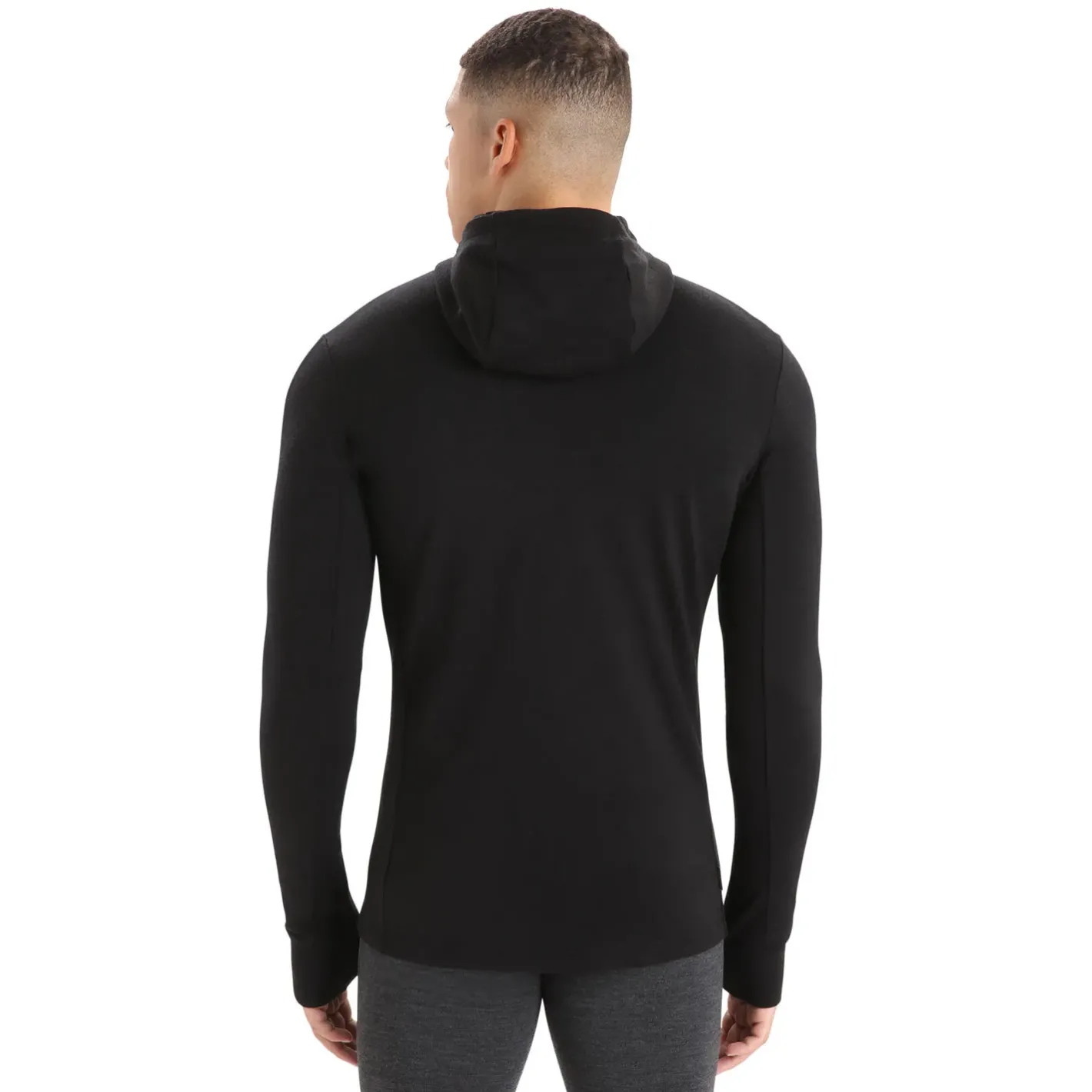 Icebreaker Fleece- Og Uldtrøjer<Mens Quantum III L/S Zip Sort (BLACK)