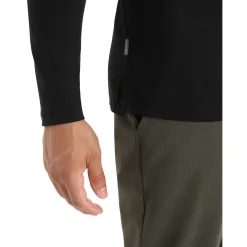 Et Grønnere Valg Uldoverdele<Icebreaker Mens Sphere II L/S Tee Sort (BLACK)
