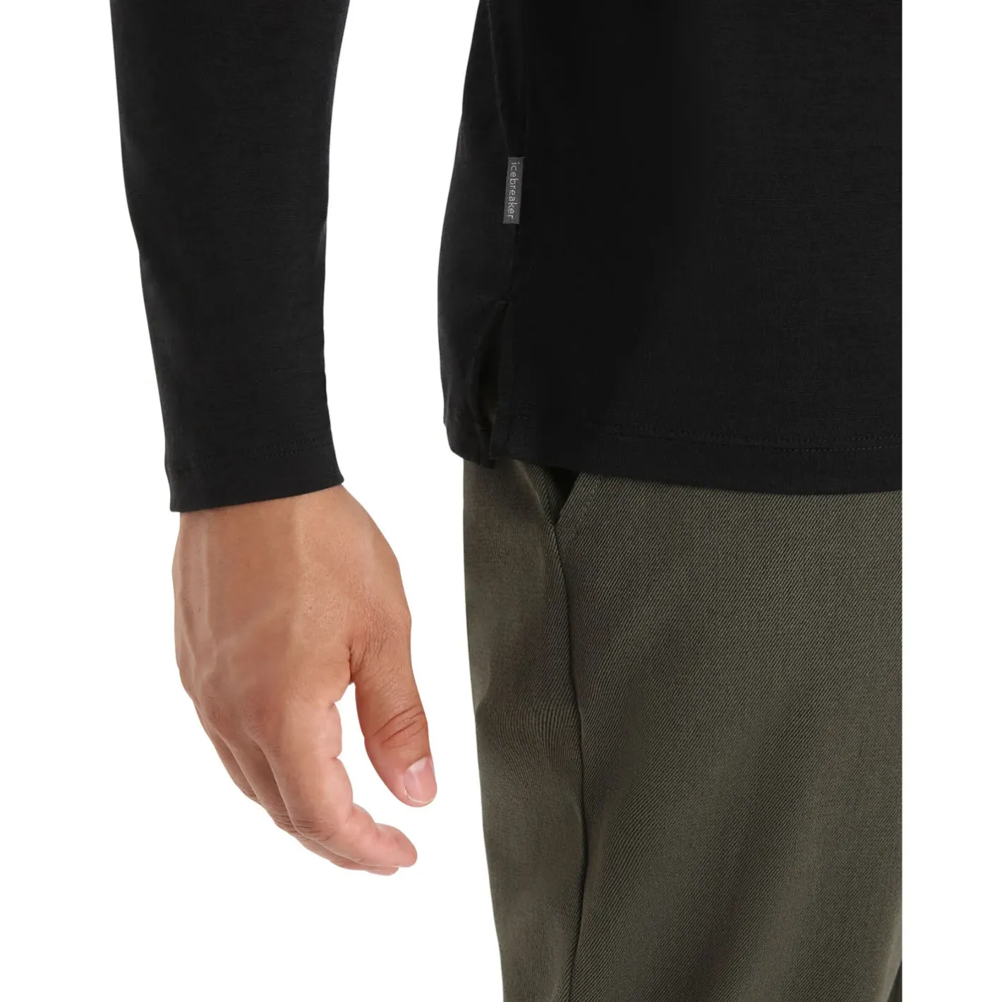 Et Grønnere Valg Uldoverdele<Icebreaker Mens Sphere II L/S Tee Sort (BLACK)