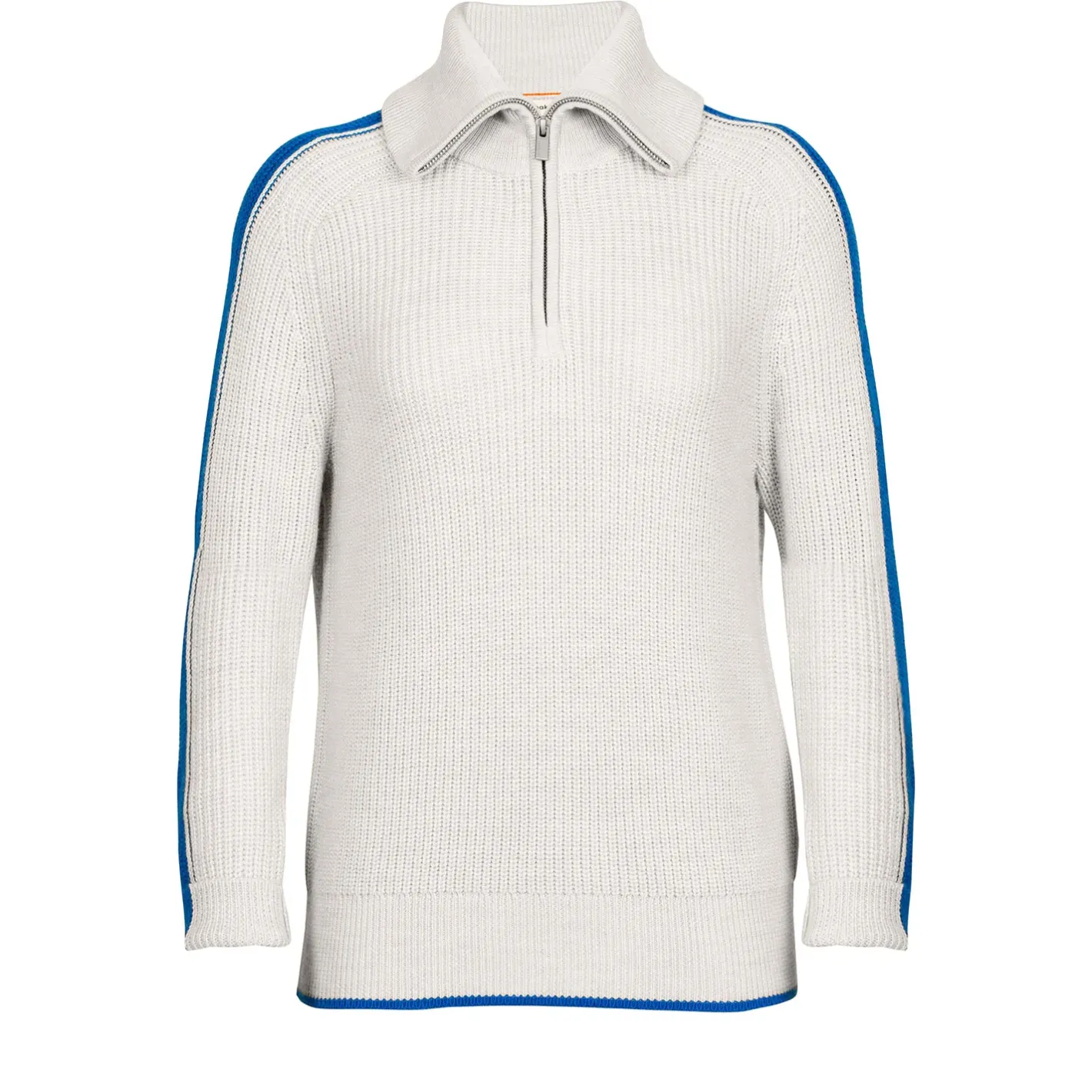 Et Grønnere Valg Sweaters Og Pullovers<Icebreaker Womens Lodge L/S Half Zip Sweater Sort (ECRU HTHR/LAZURITE)