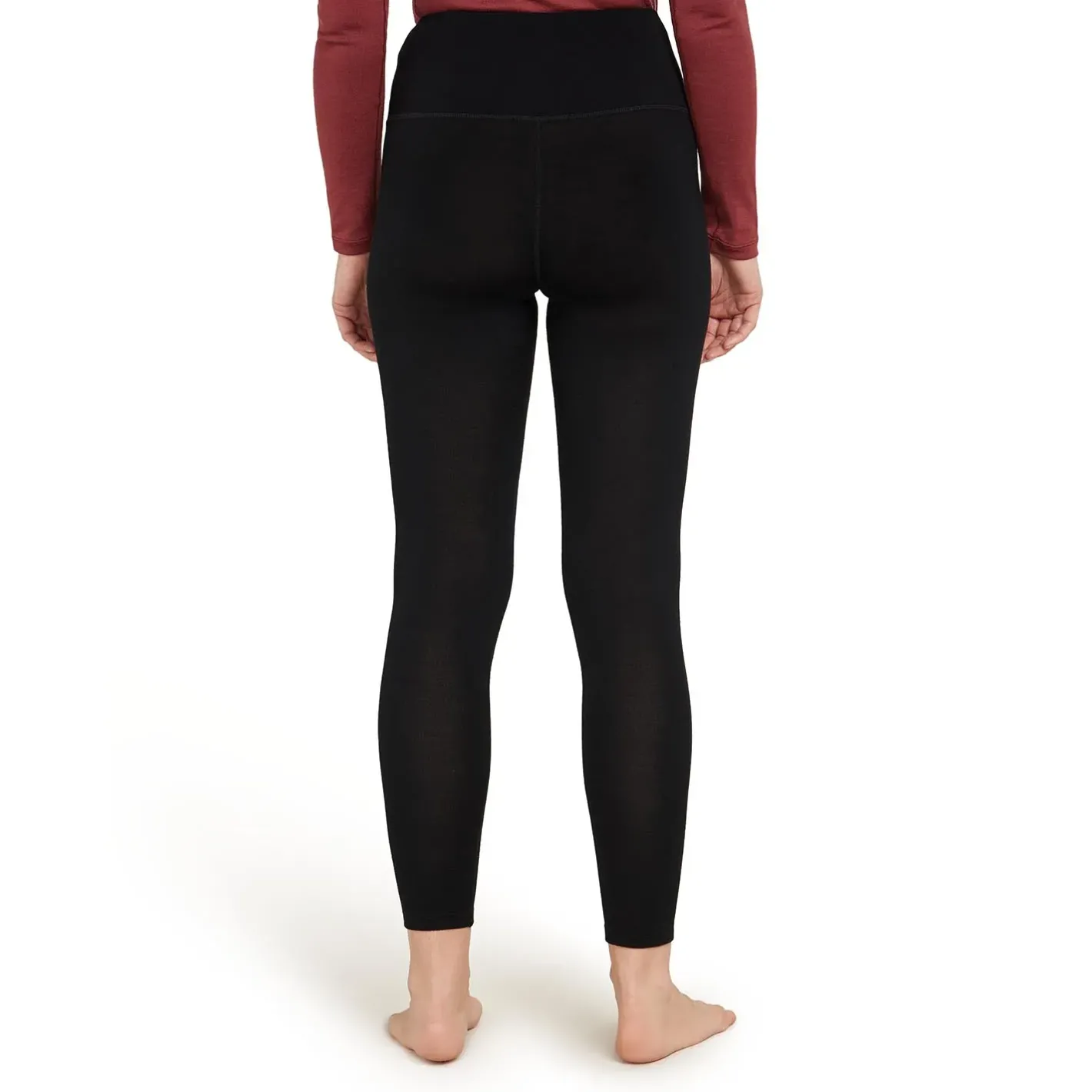 Et Grønnere Valg Uldunderdele<Icebreaker Womens Merino 260 Tech High Rise Leggings Sort (BLACK)