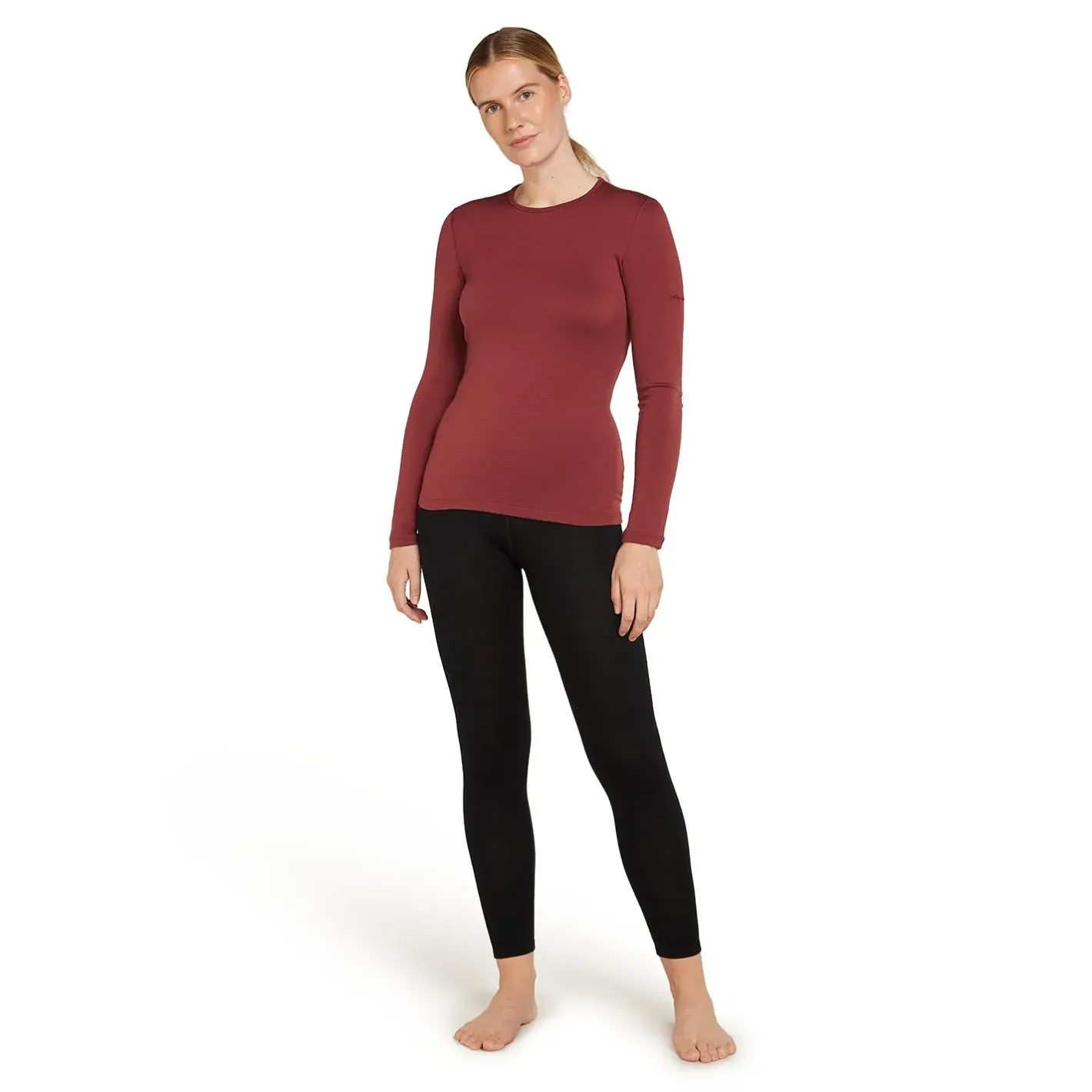 Et Grønnere Valg Uldunderdele<Icebreaker Womens Merino 260 Tech High Rise Leggings Sort (BLACK)