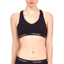 Et Grønnere Valg Toppe<Icebreaker Womens Sprite Racerback Bra Sort (BLACK/BLACK)