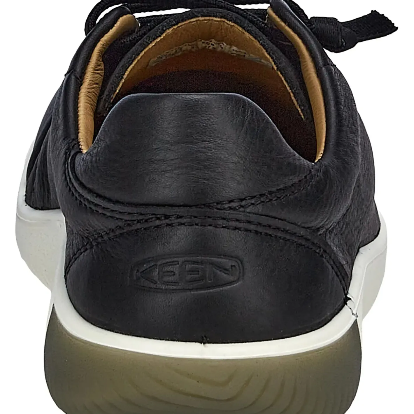 Keen Fritidssko<Mens Knx Lace Sort (BLACK/STAR WHITE)
