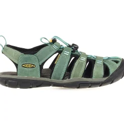 Keen Sandaler|Sandaler<Womens Clearwater CNX Leather Blå (MINERAL BLUE/YELLOW)