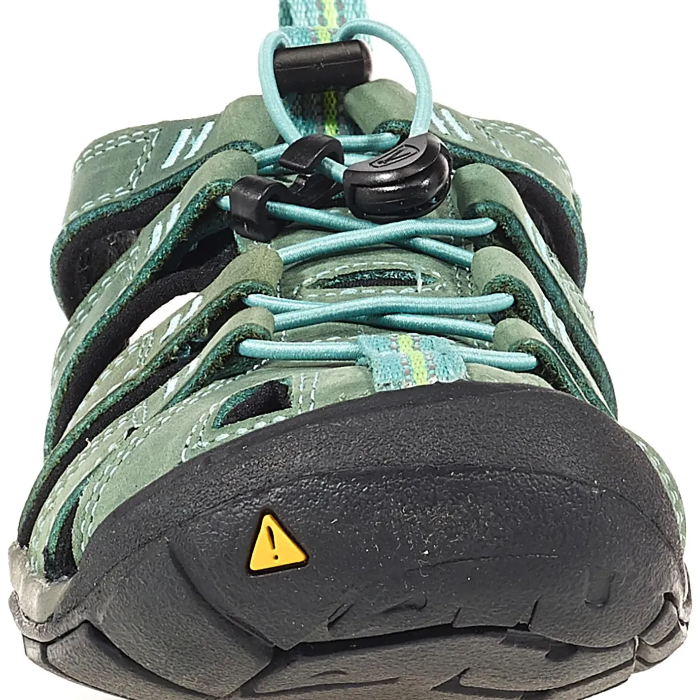Keen Sandaler|Sandaler<Womens Clearwater CNX Leather Blå (MINERAL BLUE/YELLOW)