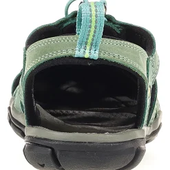 Keen Sandaler|Sandaler<Womens Clearwater CNX Leather Blå (MINERAL BLUE/YELLOW)