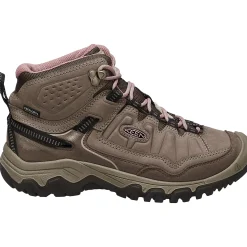 Keen Vandrestøvler|Vandrestøvler<Womens Targhee IV Mid WP Brun (BRINDLE/NOSTALGIA ROSE)