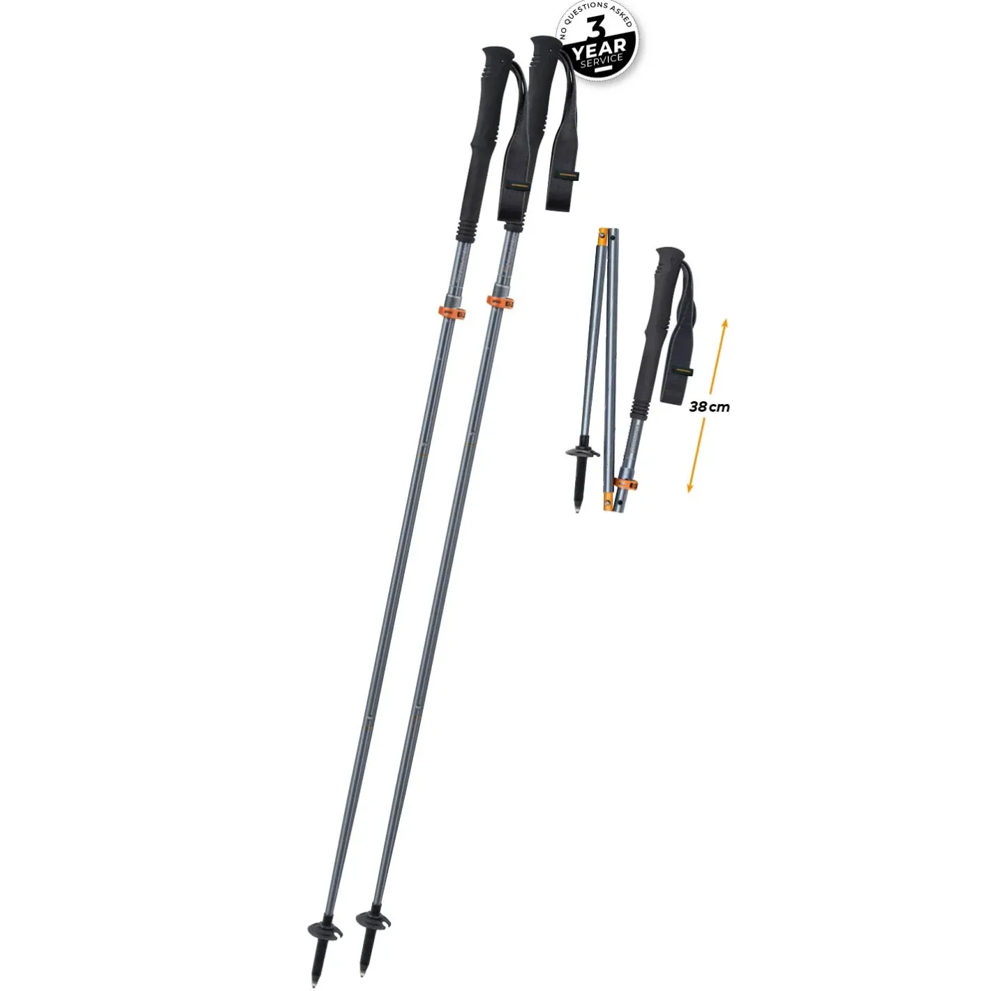 Komperdell Vandrestave<FX Lite Ti Vario (pair)