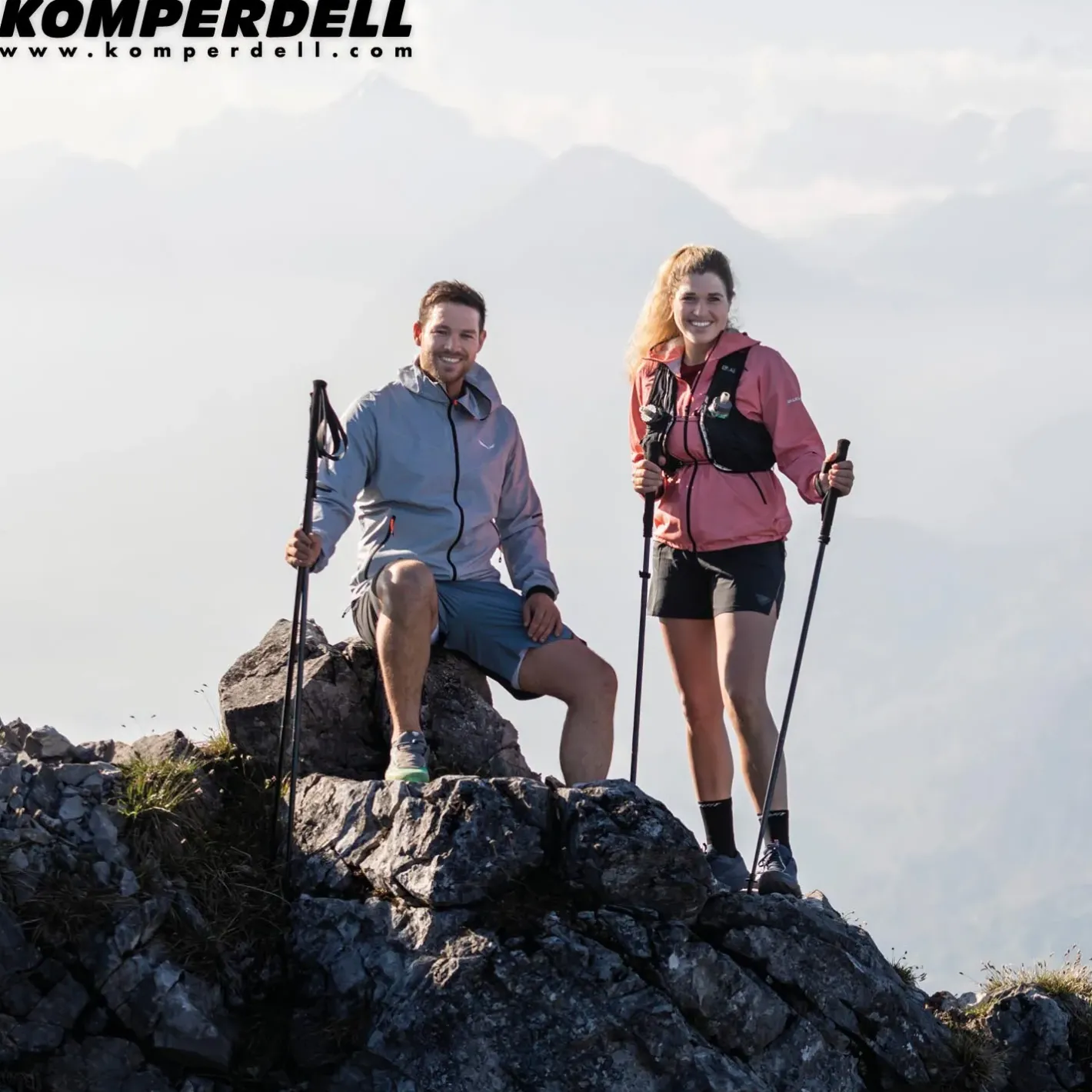 Komperdell Vandrestave<FX Lite Ti Vario (pair)