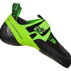 La Sportiva Klatresko|Klatresko<Mens Skwama Vegan Grøn (BLACK/FLASH GREEN)