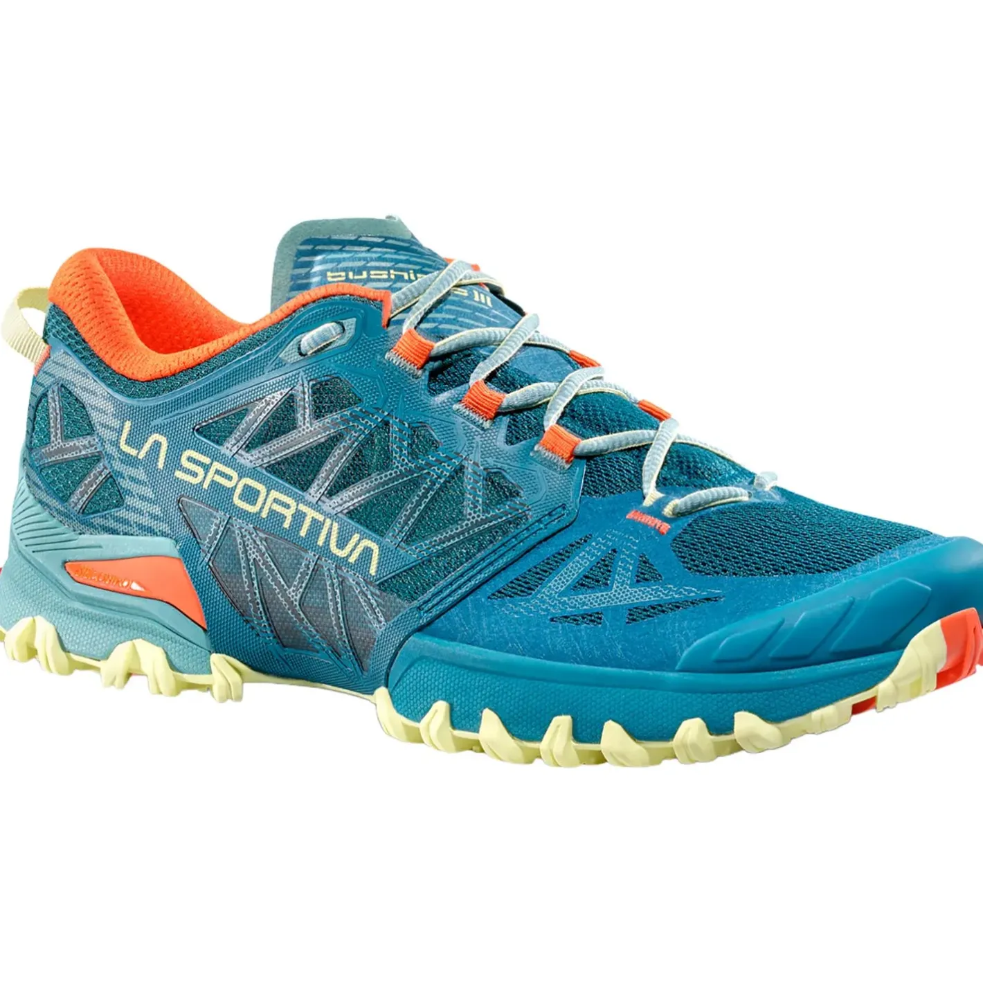 La Sportiva Løbesko<Womens Bushido III Blå (EVERGLADE/ZEST)