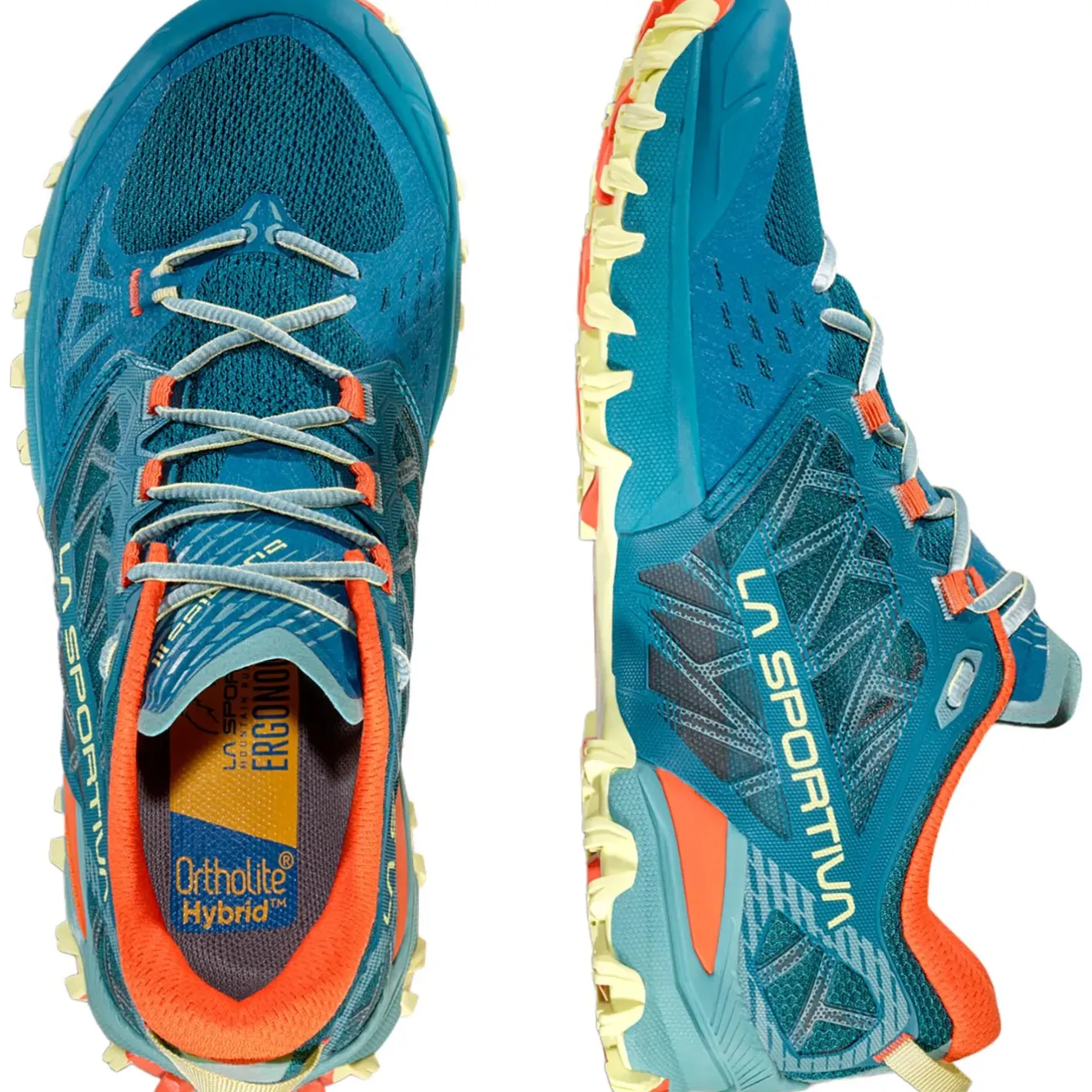 La Sportiva Løbesko<Womens Bushido III Blå (EVERGLADE/ZEST)