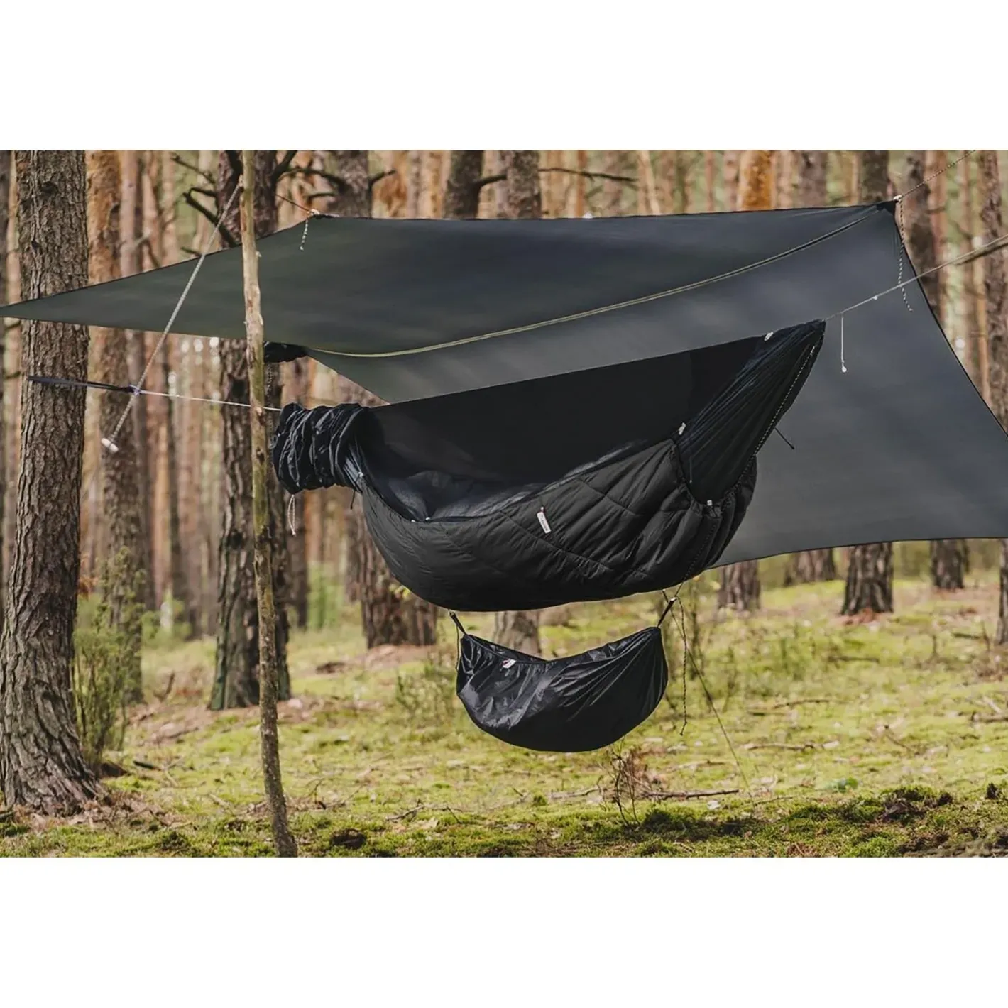 Lesovik Hængekøjetilbehør<Otul AW Underquilt Sort (MIDNIGHT SKY)