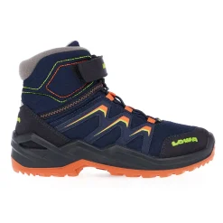 Lowa Vinterstøvler<Kids Maddox Warm GTX Mid Blå (NAVY/ORANGE)